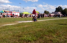 Strażak podczas zawodów
